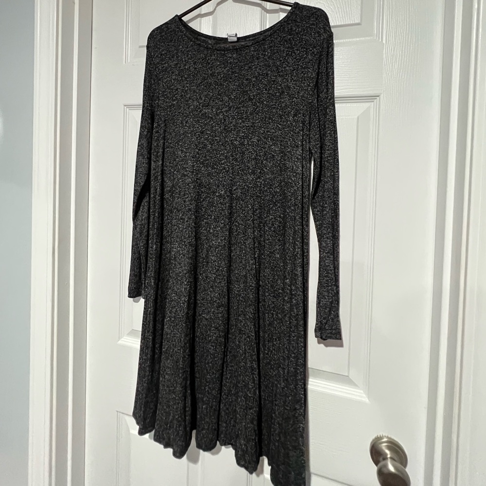 Old Navy heather gray swing dress